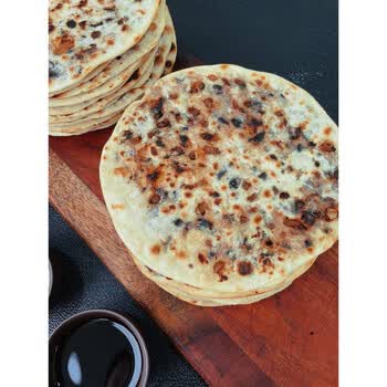 千岛湖梅干菜扣肉薄饼早餐饼农家土猪肉锅盔烤饼 135g 原味50g×10个