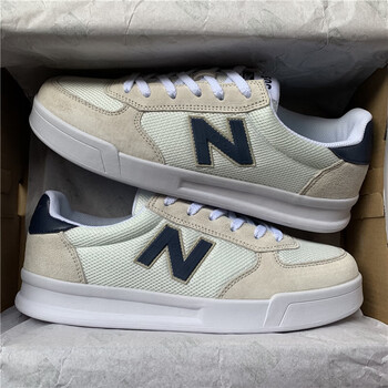 新百伦领跑男鞋500板鞋女百搭防滑耐磨学生情侣休闲运动鞋500米白蓝