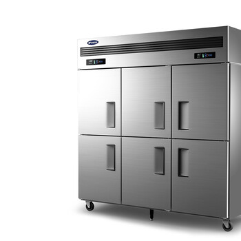 银都商用四六门冰箱工程款全钢全铜冰柜立式冷藏冷冻保鲜柜 六门直冷