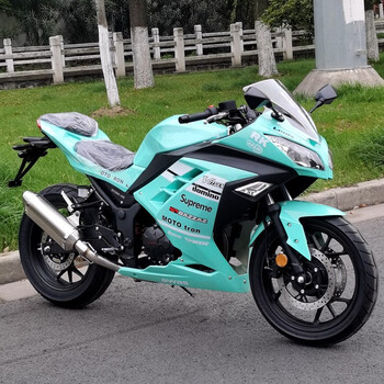 全新国产小忍者摩托车国四电喷200400cc双缸水冷电喷摩托车跑车街车重