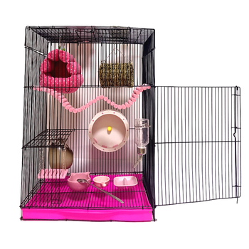 宠物四季用品保温饲养笼蜜袋鼯笼子大号别墅朴彩(pucai) c-1款42*32*