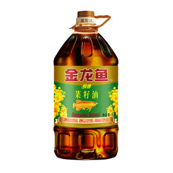 金龍魚 食用油醇香（純香）菜籽油5L （新老包裝交替發(fā)貨）