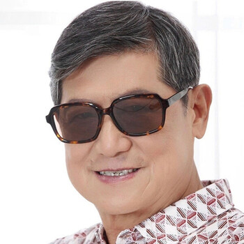 lucaly老人遮光墨镜水晶眼镜男士款遮阳墨镜中老年水晶石太阳镜护目