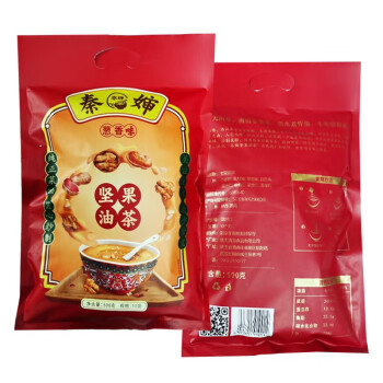 秦婶（QINSHEN）陕西特产家有存粮油茶速食粥 代餐粉五仁葱香 葱香油茶500gx1袋