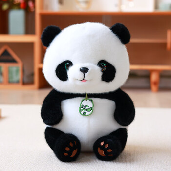 迪士尼可爱仿真熊猫公仔国宝大熊猫花花毛绒玩具玩偶儿童节礼物送女生