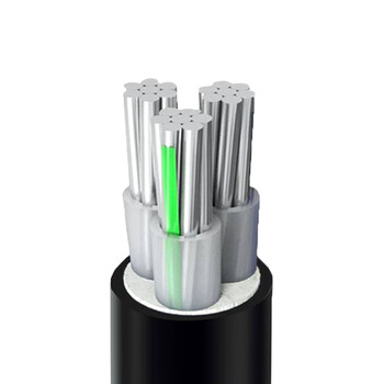 佳雁电线电缆yjlv 3*16平方 3芯国标铝芯户外架空电力电缆线 1m