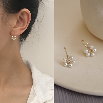 丰凝中年妈妈珍珠耳环女人性戴的时尚耳坠淡水小珍520情人节送男女友