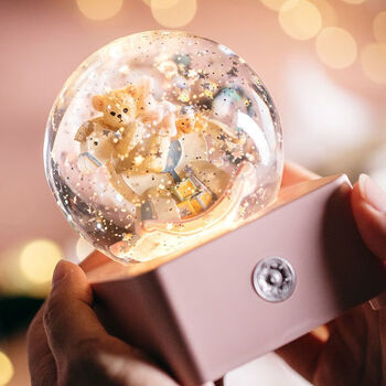 星珀symper甄选雪花水晶球生日礼物送女孩女生公主自动飘雪音乐盒可爱