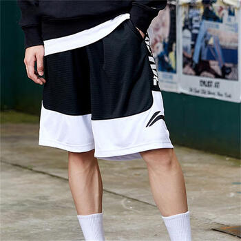 李宁短裤男反伍badfive篮球系列比赛裤舒适百搭休闲运动裤