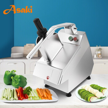 山崎 (asaki) vc60ms 商用自动切菜机套装多功能电动切菜器刨丝器土豆