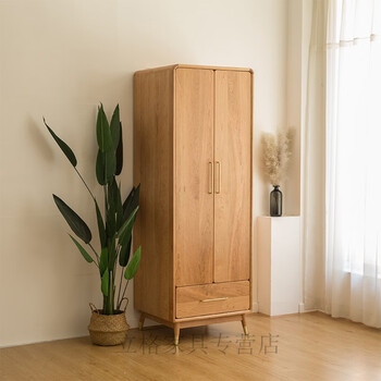 衣柜全实木纯实木衣柜木头衣柜现代全实木衣柜定制原木挂衣橱小户型