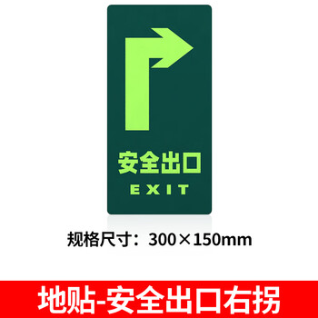 安全出口指示牌应急疏散标识灭火器消火栓使用方法墙贴地贴警示牌