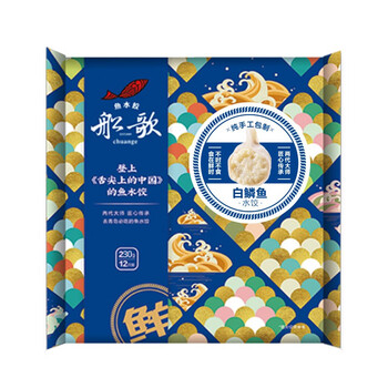 船歌鱼水饺白鳞鱼水饺230g早餐夜宵烧烤海鲜蒸饺煎饺火锅食材方便菜