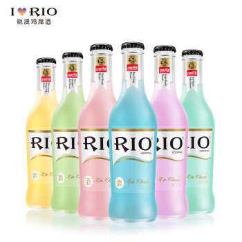 锐澳（RIO）洋酒 预调 鸡尾酒 果酒 混合装 275ml*6瓶 （6种口味）新老包装随机发货