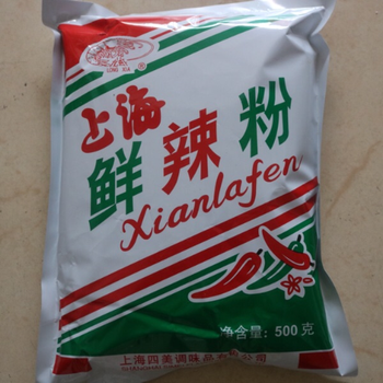 正宗龙虾牌上海四美鲜辣粉500g调味料安庆馄饨面条调料1袋5袋大包装