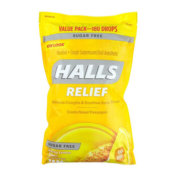 Halls 荷氏快速减少痰多鼻塞润喉糖蜂蜜柠檬口味180粒 图片价格品牌报价 京东