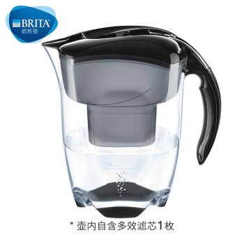 碧然德（BRITA）过滤净水器 家用滤水壶 净水壶 Elemaris 探索者系列 3.5L(黑)