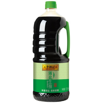 李锦记 酱油 薄盐生抽 少盐多鲜酱油 1.75L