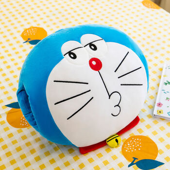 维尔墨哆啦a梦暖手宝暖手抱枕插手叮当猫毛绒玩具学生冬季捂手枕娃娃