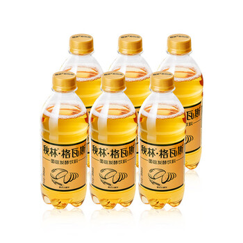 隽颜堂秋林格瓦斯俄式面包发酵饮料哈尔滨特产饮品工厂直发350ml6瓶装