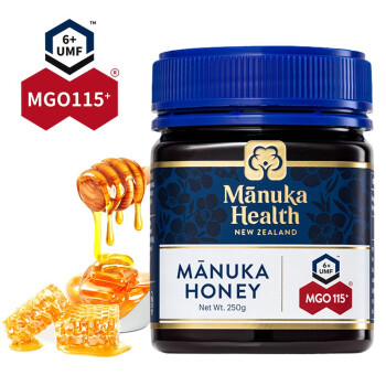 蜜纽康(Manuka Health) 麦卢卡蜂蜜(MGO115+)(UMF6+)250g 花蜜可冲饮冲调品 新西兰原装进口