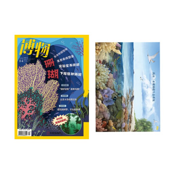 【202104+海报】博物杂志 2021年4月刊 珊瑚+三亚珊瑚礁系统海报 区域包邮 正版期刊 旗舰
