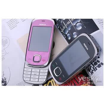 诺基亚7230经典滑盖按键移动联通3g怀旧大字大声老人学生戒网配件 玫