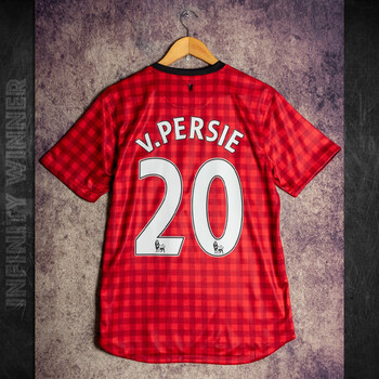 jyli新品1213曼联红魔复古球衣鲁尼20号范佩西短袖上衣7单上衣10号