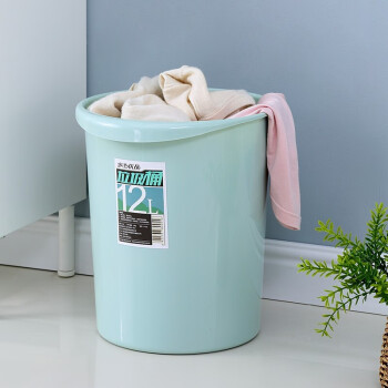 家杰优品垃圾桶带盖厨房家用卫生间厕所分类塑料桶夹缝大垃圾桶 【优选！】10L绿色垃圾桶