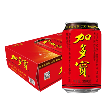 加多宝 凉茶植物饮料 茶饮料 310ml*24罐 整箱装