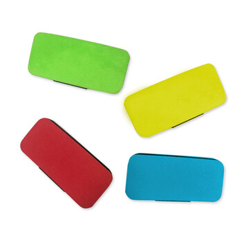 黑板擦刷白板擦磁性神器粉笔擦教师教学无尘板擦粉笔擦吸粉笔擦海红色