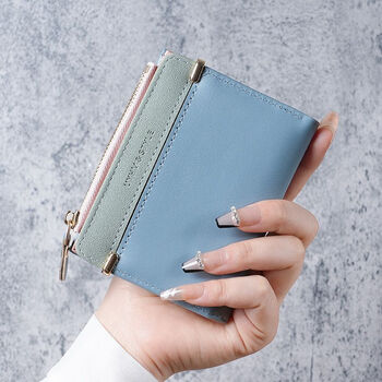 佩思奴钱包学生新款女高颜值便携两折短款零多功能大容量小巧卡包女