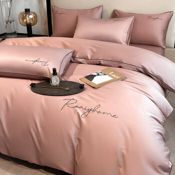 达芬奇家纺四件套 新疆长绒棉酒店床品轻奢风床单床笠款被套全棉100