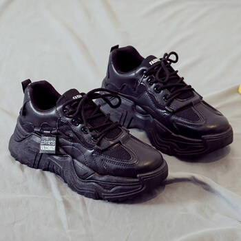 酷奇女鞋透气网鞋夏季新款运动鞋女老爹百搭跑步小白鞋休闲ins潮1008