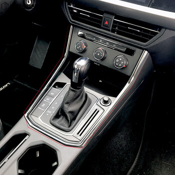 机智芽1921款大i众朗逸plus改装内饰装饰出风口中控排挡不锈钢饰条黑