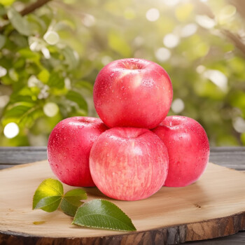 京鲜禧山东烟台红富士苹果 当季时令水果生鲜水果 新鲜水果脆甜整箱 9斤18果（单果80mm）