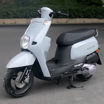 酷奇s5 125cc-100cc国四电喷踏板车摩托车省油外卖复古可上牌 水泥灰