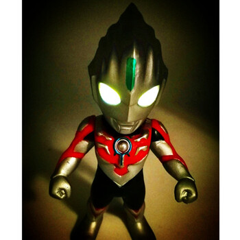 人偶玩具摆件 迷你小号q版基捷德迪迦欧布赛罗 q版欧布奥特曼【发光】