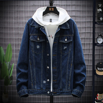 leecooper港日系潮牌工装牛仔夹克外套男宽松潮流上衣百搭休闲褂子男