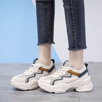 韩版原宿风网鞋女时尚网布旅游波鞋女士潮牌春夏透气网面老爹鞋女春天