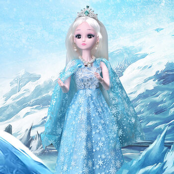 娃娃套装2020新款巴宝莉玩具布小女孩公主大号礼盒仿真公仔 冰雪公主