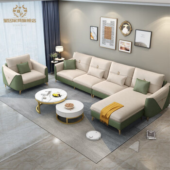 星因广东佛山沙发家具品牌沙发客厅现代简约轻奢意式小户型科技布布艺 单人位0.95-米 纳-米科技布高密度海绵