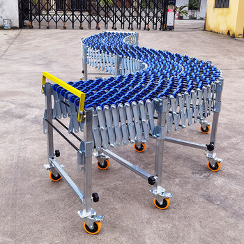 螺丝侠良佐福来轮无动力输送线卸货神器搬运升降输送机滑道下货卸车