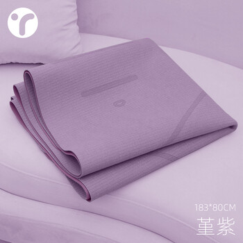 瑜伽铺巾防滑吸汗女折叠便携瑜珈垫铺巾布垫巾毛巾瑜伽毯堇紫体位线
