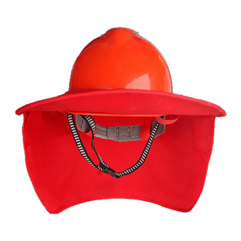 劳保工地施工安全帽建筑工程帽防晒大沿帽防紫外线布夏季遮阳帽檐