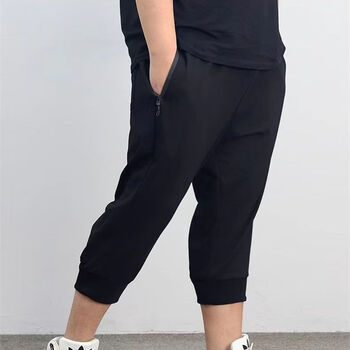 爵森奴老头裤子春秋款宽松爷爷特大加码300斤大码工装短裤男夏季薄款