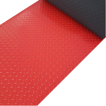 pvc地垫防水耐磨地胶塑料地板辅助垫防潮垫大面积厨房防滑垫 红色