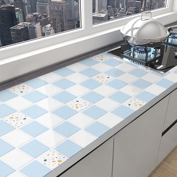 千棵树 厨房台面特厚防水贴纸橱柜灶台油烟机墙纸墙壁贴纸耐高温防油