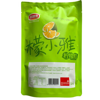 檬小雅柠檬冻冻糖酸甜水果味布丁果冻糖果休闲零食品柠檬糕500g约有43