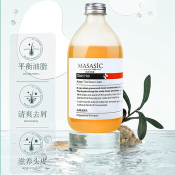 玛萨仕克(masasic)洗发水去屑控油蓬松深层清洁滋养头皮清爽止痒控 油